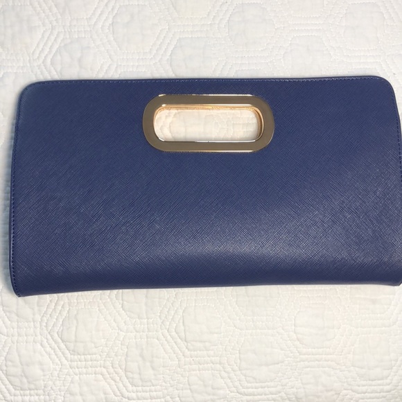 Blue Clutch Handbag - Picture 2 of 7